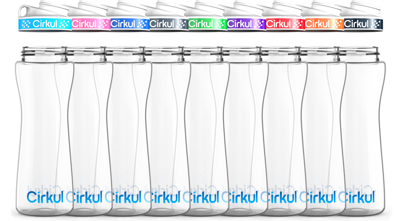 Custom 22oz. Plastic Bottle & Comfort Grip Lid JU3I
