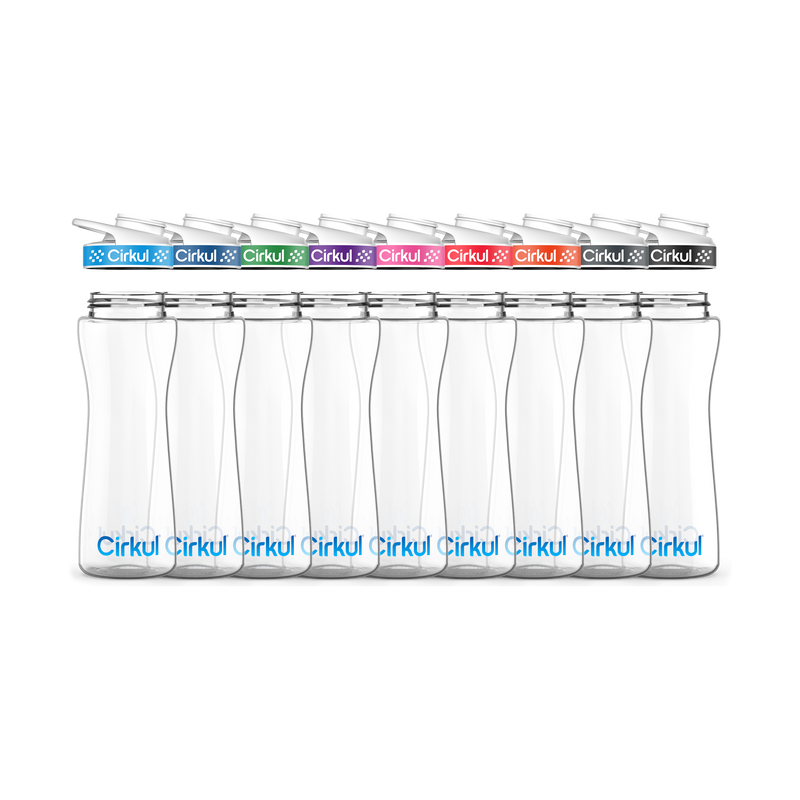 22oz. Plastic Bottle & Comfort Grip Lid RWLT