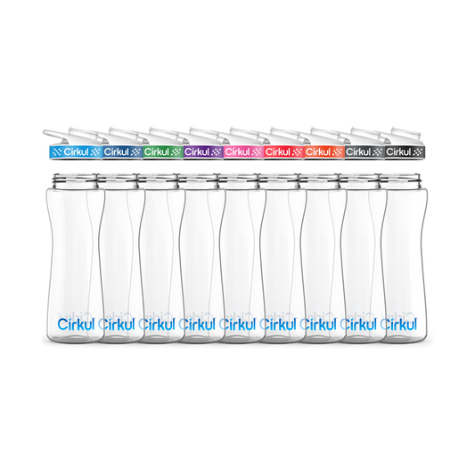 22oz. Plastic Bottle & Comfort Grip Lid RWLT