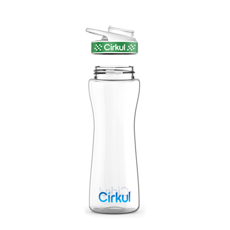 22oz. Plastic Bottle & Comfort Grip Lid RWLT