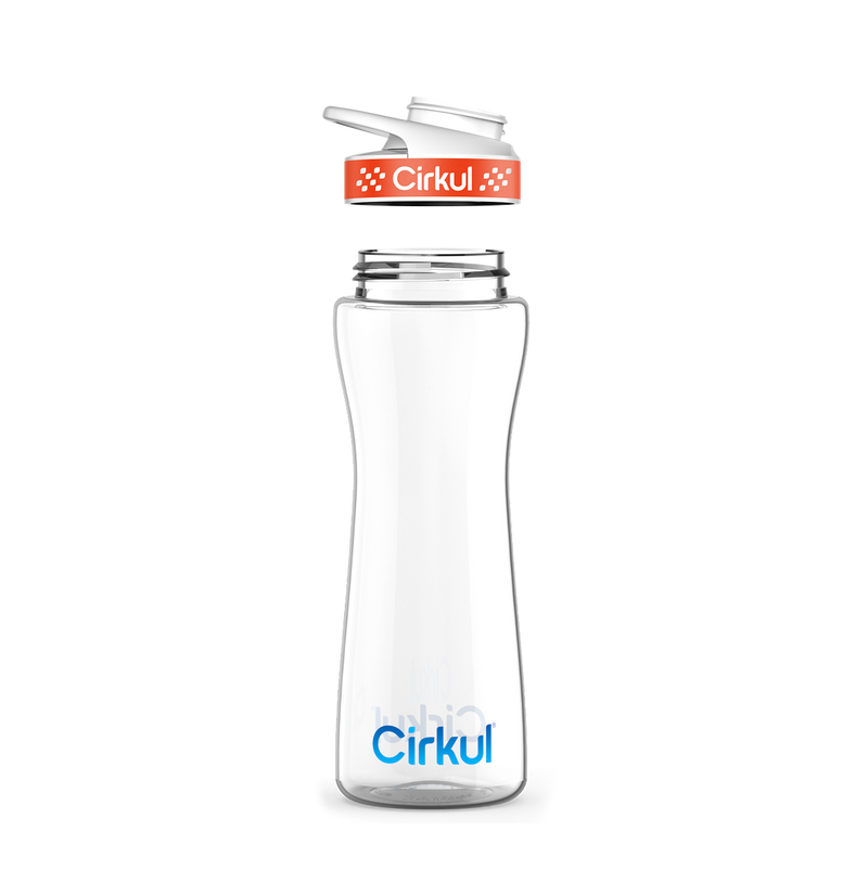 22oz. Plastic Bottle & Comfort Grip Lid RWLT