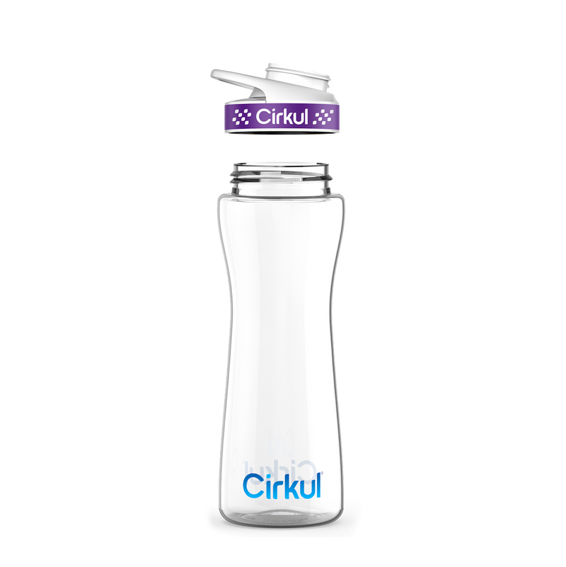 22oz. Plastic Bottle & Comfort Grip Lid RWLT