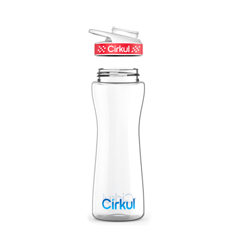 22oz. Plastic Bottle & Comfort Grip Lid RWLT