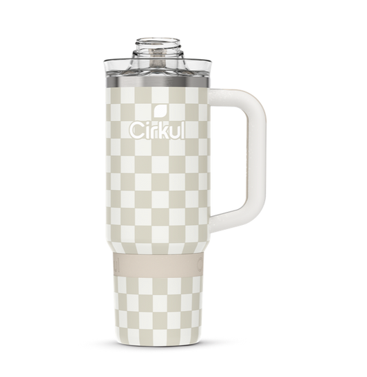 Limited Edition: 30oz. Taupe Tartan Travel StrawSip™ Tumbler J21X